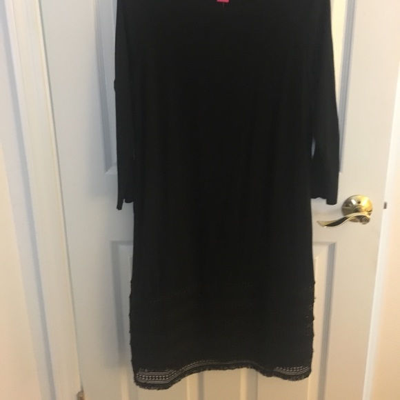 NWT Catherine Malandrino Black Embroidered Hem M - Picture 2 of 6